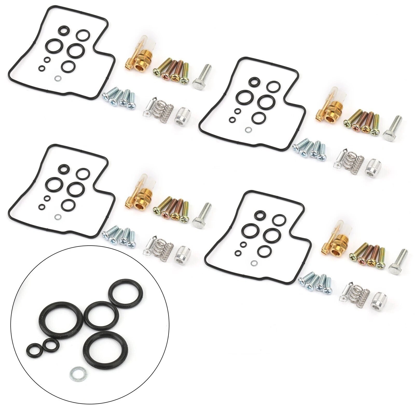 4X Carburetor Repair Rebuild Kit for Honda VF700C VF700F (1983–1985) 18-2432