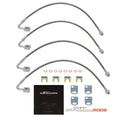 Stainless Steel Braided Brake Hose Kit for Jeep Wrangler JK (2007–2018)