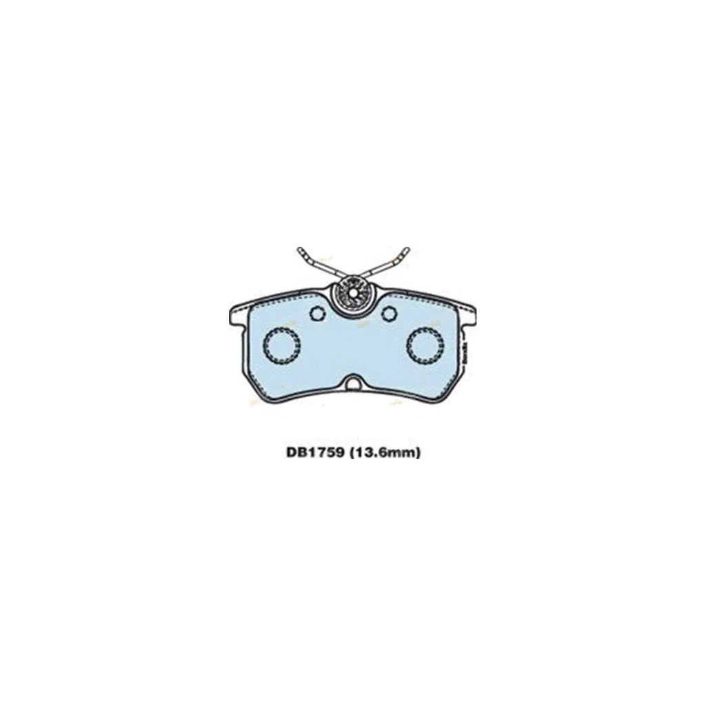 Rear Disc Brake Pad Set for Ford Focus (2002 - 2005) Left & Right