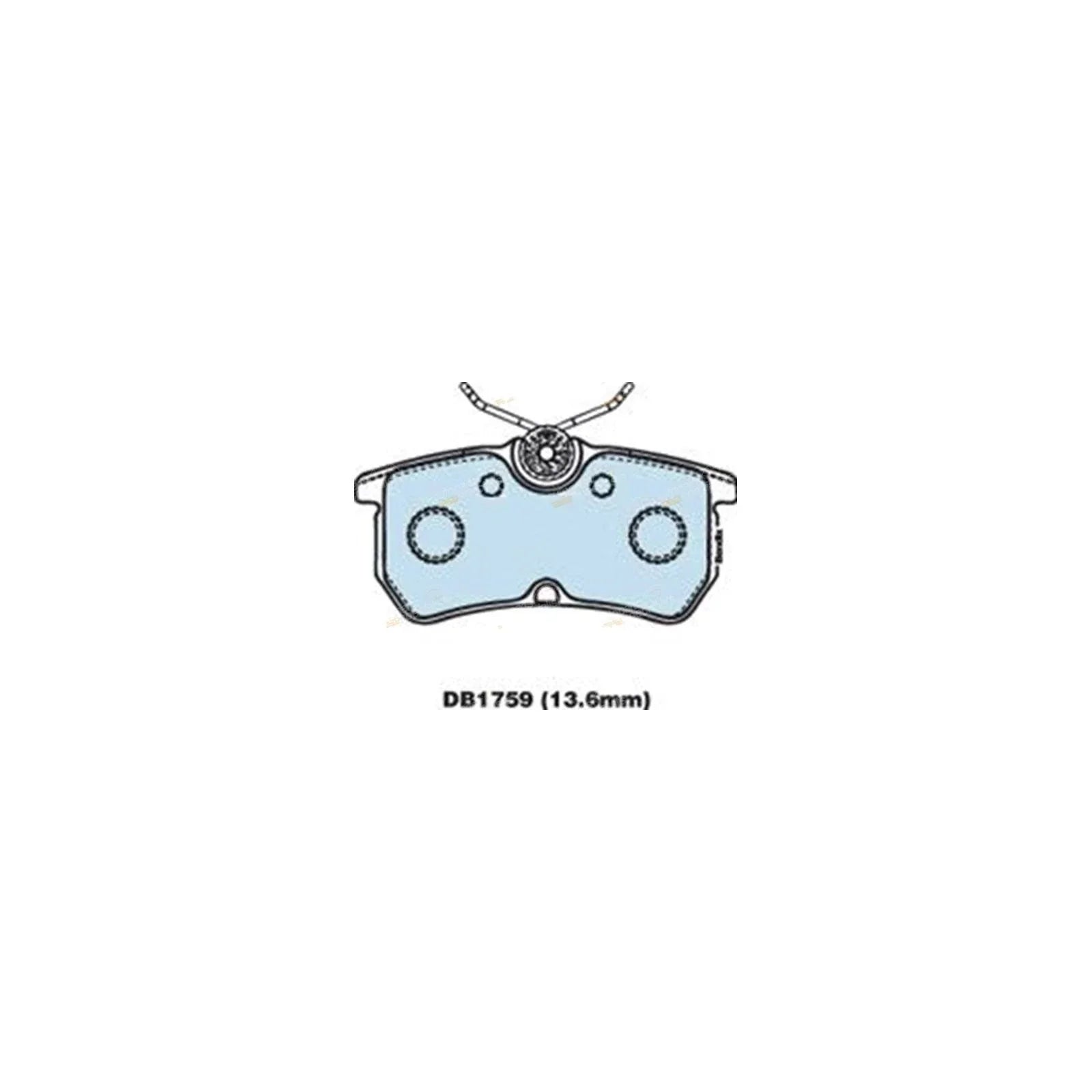 Rear Disc Brake Pad Set for Ford Focus (2002 - 2005) Left & Right