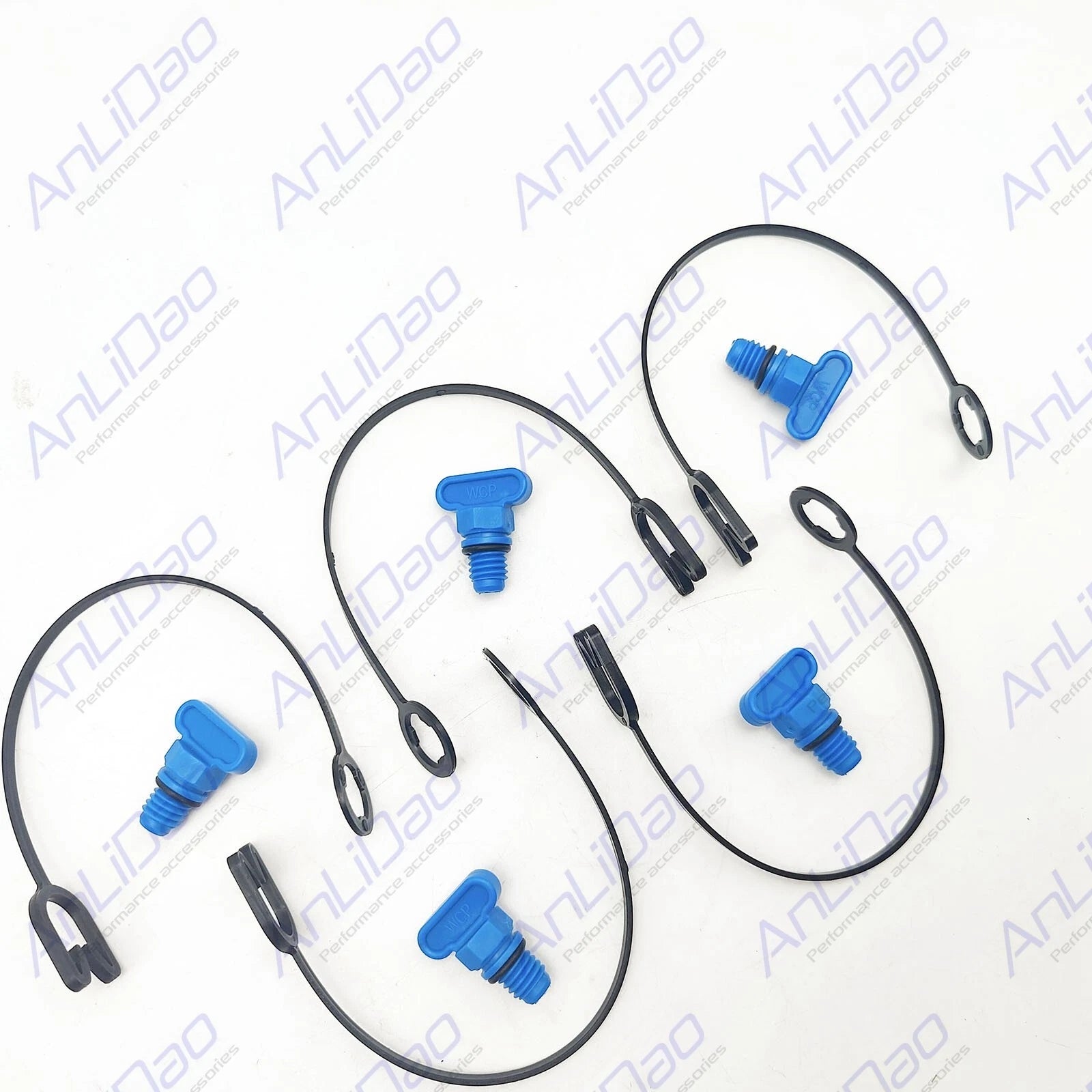 5Pcs Retaining Drain Plug Strap O-Ring for Volvo Penta (21114522, 3849500, 3849892)