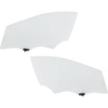 Set of 2 Door Glasses for Kia Forte (Front Driver & Passenger Side)