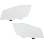 Set of 2 Door Glasses for Kia Forte (Front Driver & Passenger Side)