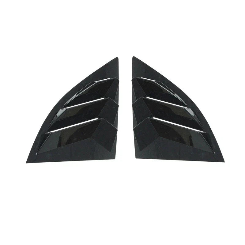 Gloss Black Rear Glass Duct Louver Vent Covers for Toyota Supra (2019–2025)