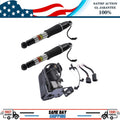 2X Rear Suspension Shock + Air Compressor Pump for Escalade Suburban Yukon Tahoe (2002–2014)