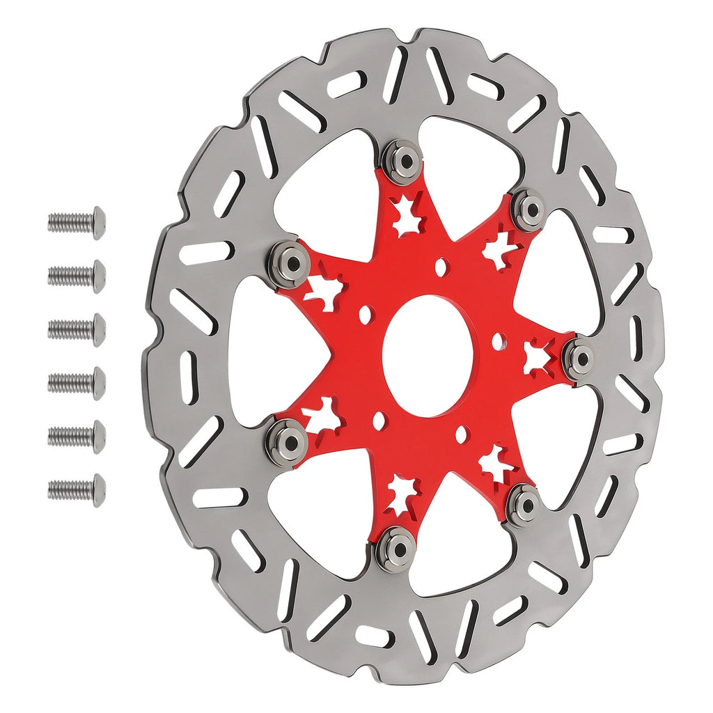 11.8" Front Brake Rotor Disc for Harley-Davidson Touring (2008–2019) Trike (2009–2019) Red