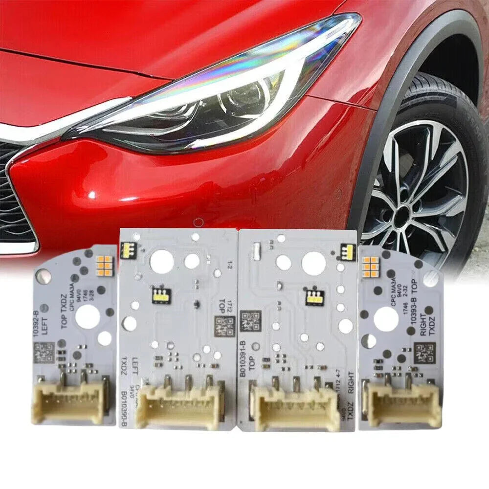 LED Headlight Turn Signal Boards  Left Right for Infiniti QX30 Q30 (2017-2019)