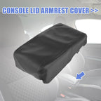 Center Console Lid Armrest Cover for Dodge Charger (2008–2010) Black