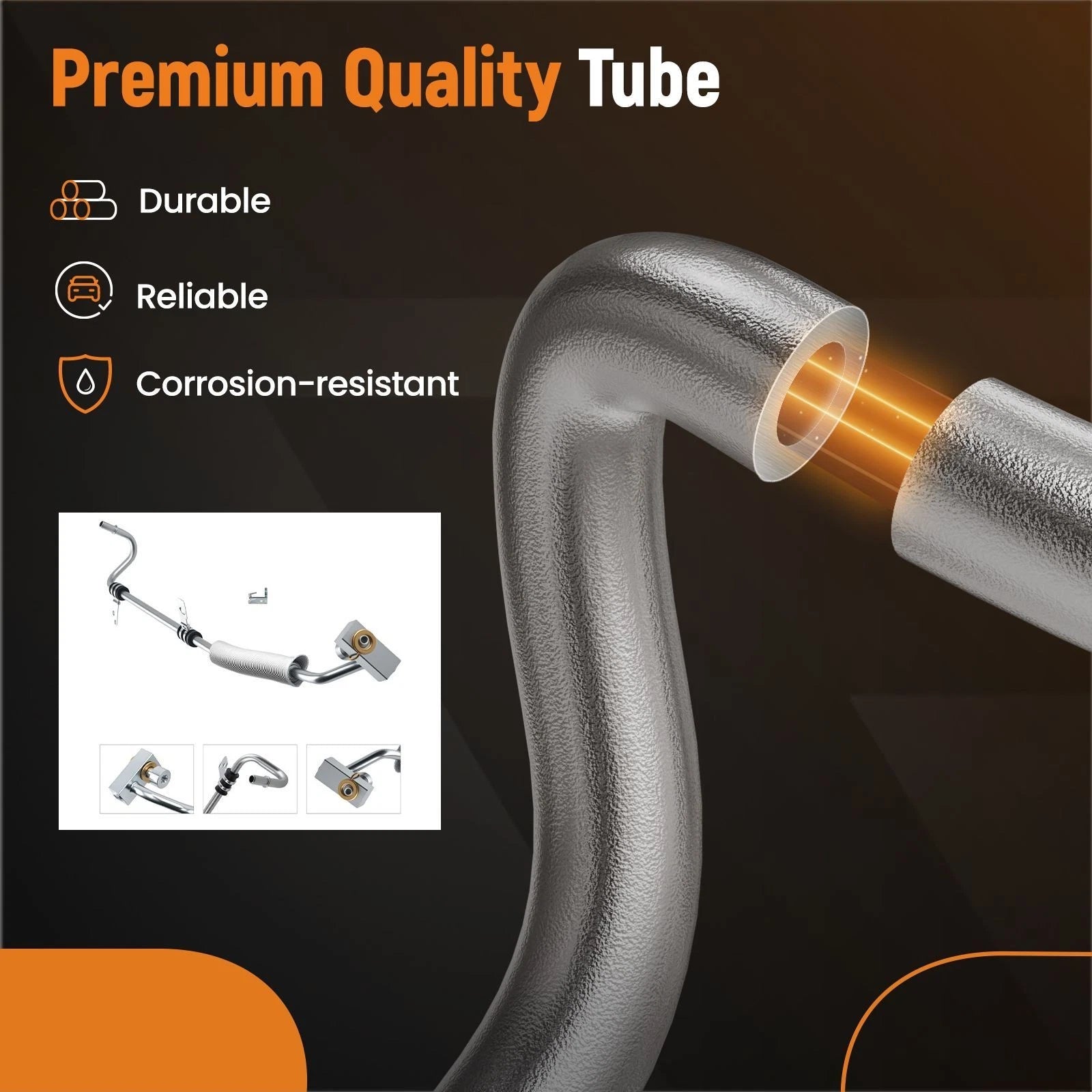 Turbo Oil Supply Hose for Lincoln MKS MKT Ford Taurus Flex 3.5L V6 (2010–2019)
