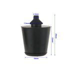 4 x Car Door Buffer Block Rubber Damper Black for Ford Escape, Ecosport (2013-2017)