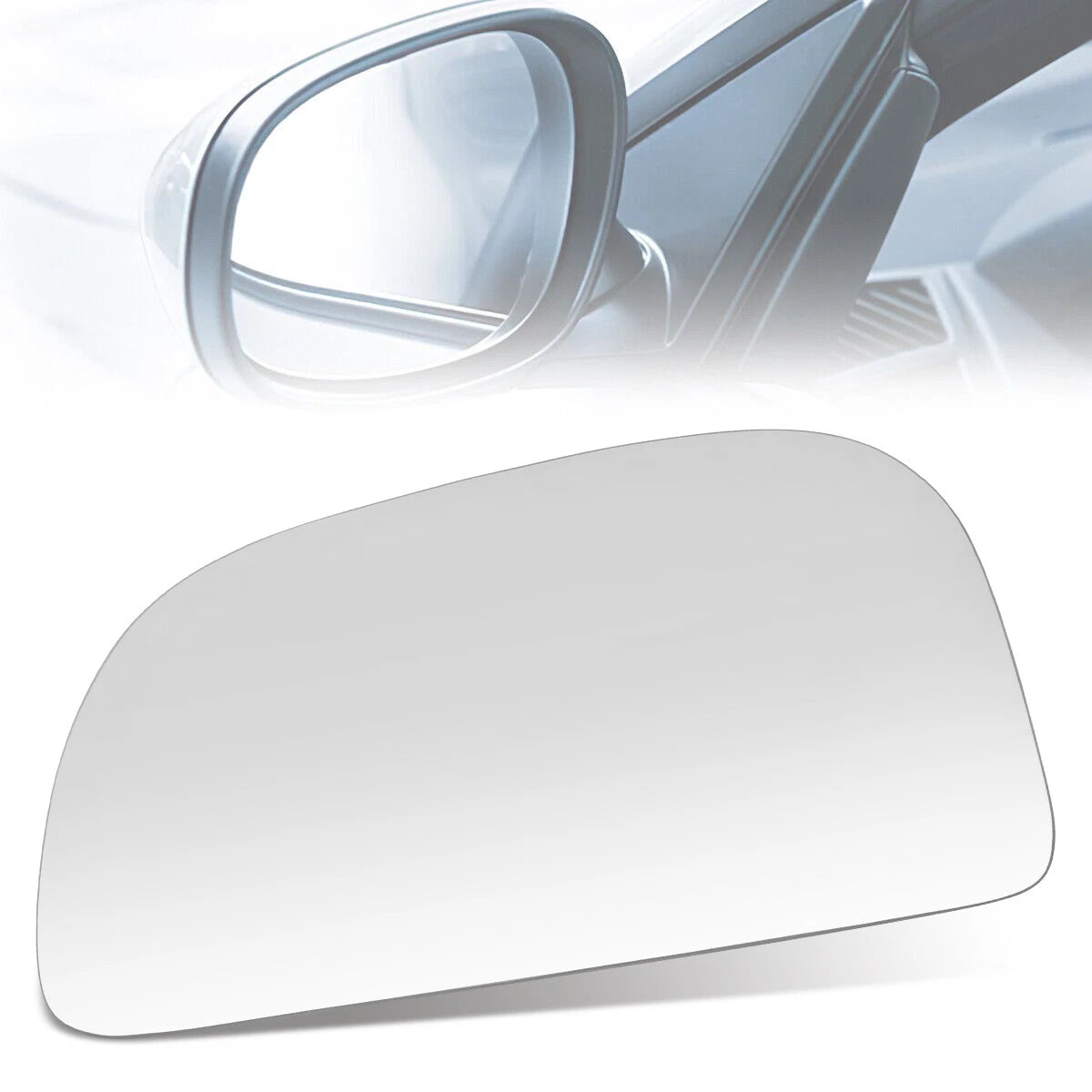 Driver Left Door Mirror Glass Flat Lens for Mitsubishi Mirage (1993–1996)