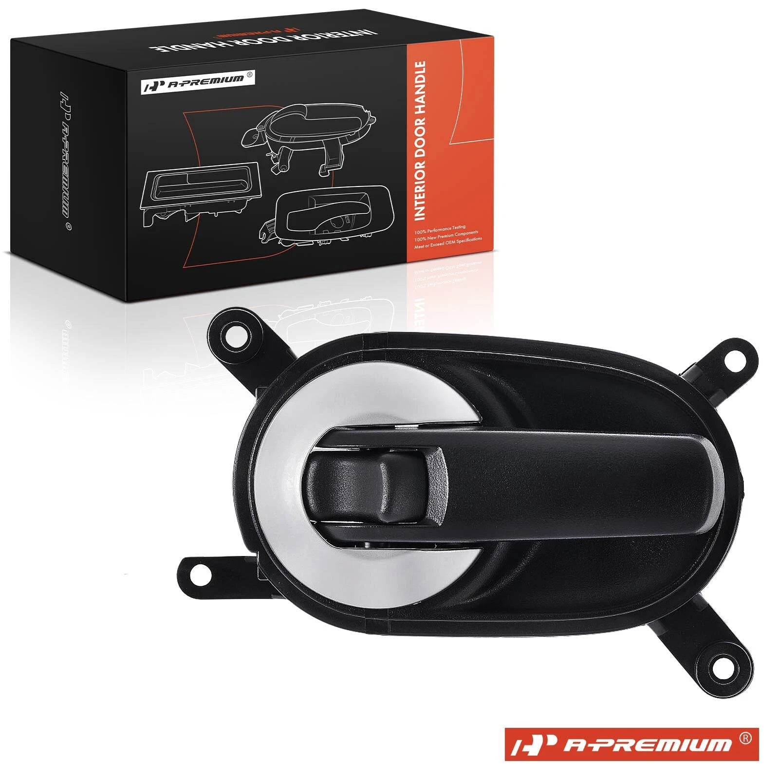 Front Left Interior Door Handle for Nissan Quest (2006–2009) Black+Rouge