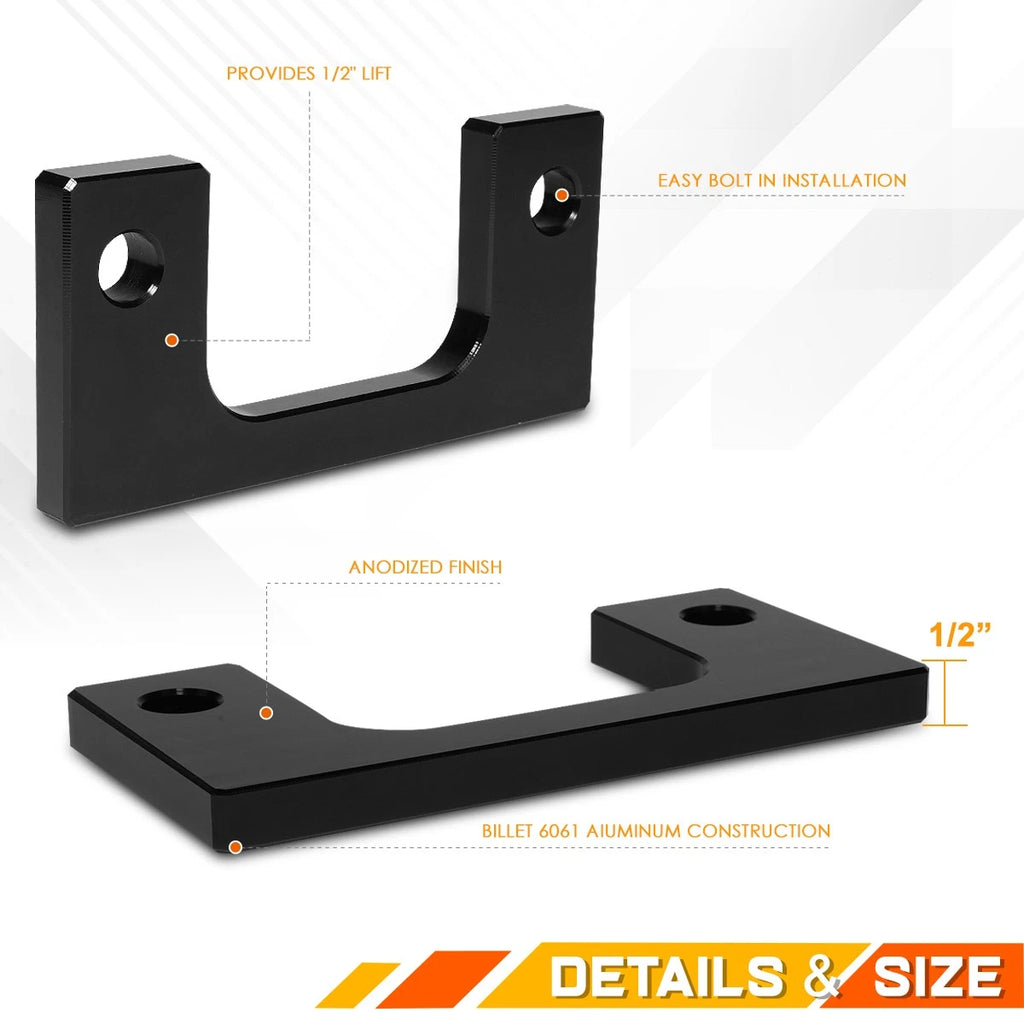 1" Front Low Mount Lift Kit Spacers for Chevy Silverado/GMC Sierra 1500 (2007–2022)