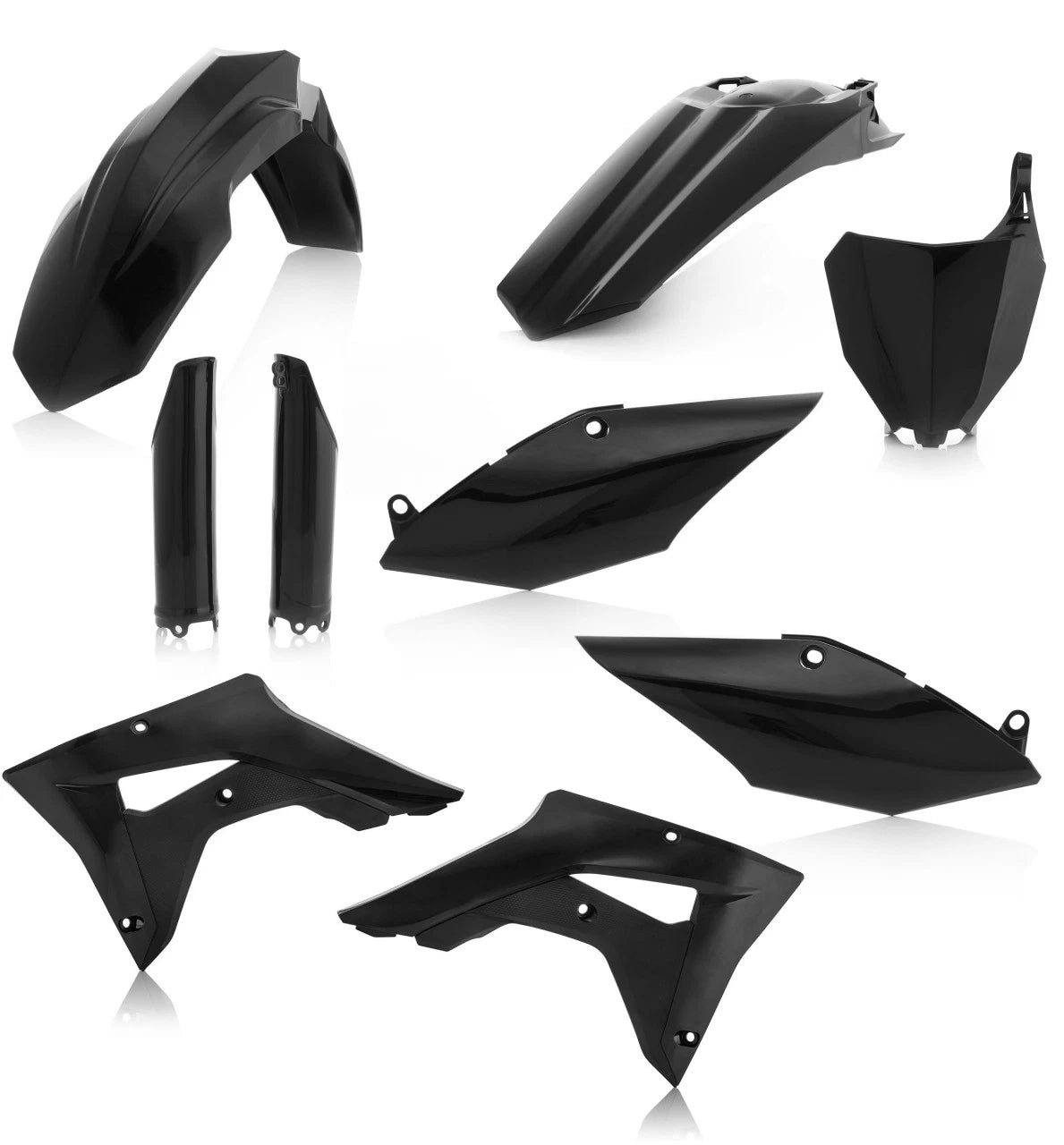 Acerbis Full Plastic Kit Black for Honda CRF450RX (2017–2018)