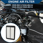 Engine Air Filter No. 165464BA1A for Nissan Rogue 2.0L 2.5L (2014–2020)