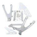 Front Rider Footrests Footpeg Bracket Set for YAMAHA YZF R1 (2007-2008)