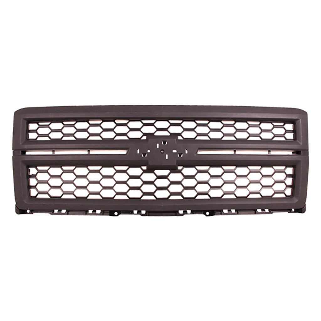 Replacement Black Textured Plastic Front Grille For 2014-2015 Chevy