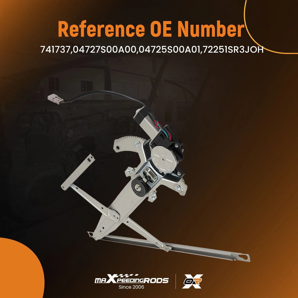 Front Left Window Regulator with Motor for Honda Civic Coupe (1996-2000)