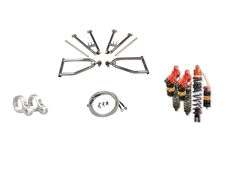 Lonestar Sport +2 +0 Arms + Elka Legacy Shocks for Yamaha Raptor 660 (2001–2005)