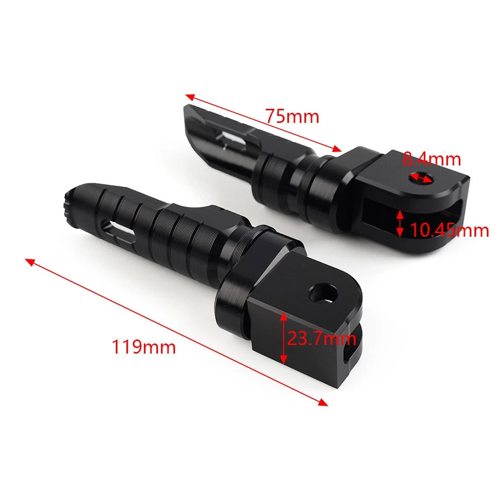 Pair Front Footrests Foot Pegs for VOGE 250RR 350AC 525AC 300AC 500AC (2022)
