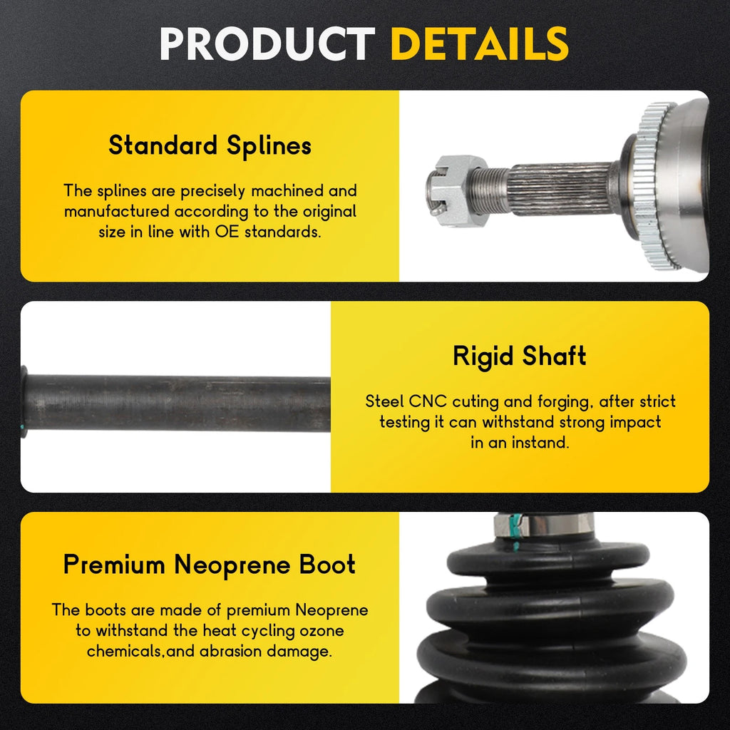 CV Axle Shaft Assembly for Nissan Altima (2002–2006) Front Driver Side