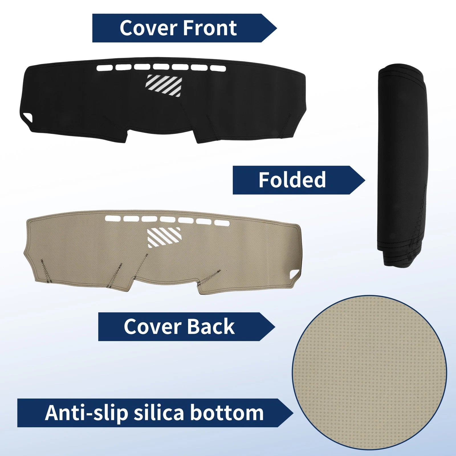 Dash Cover for Lexus IS XE20 (2006–2012) Faux Leather Black