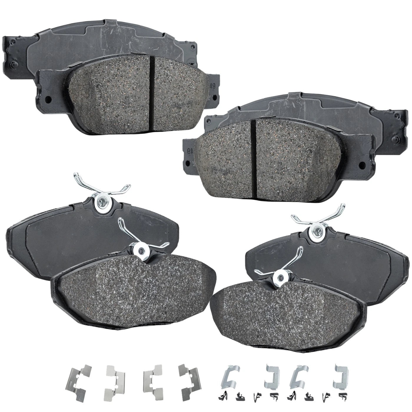 Set of 4 NAO Brake Pads for Ford Thunderbird (2002–2005)