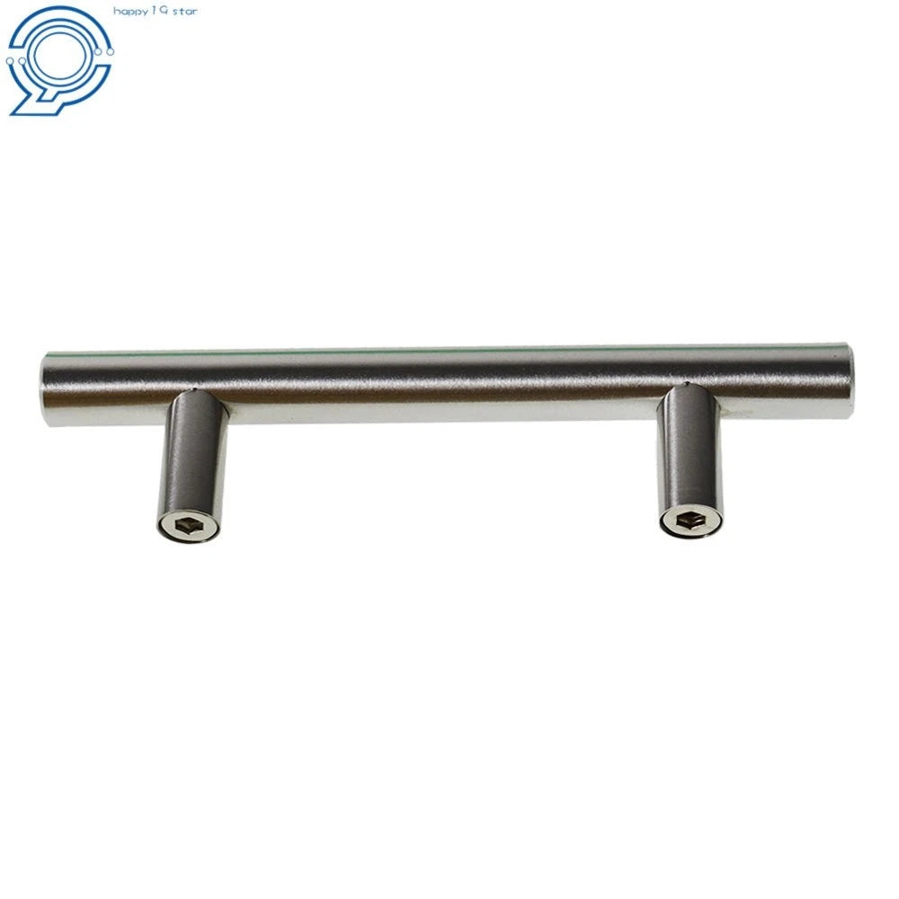 50Pack 5" T Bar Handles for Kitchen Cabinets - Stainless Steel