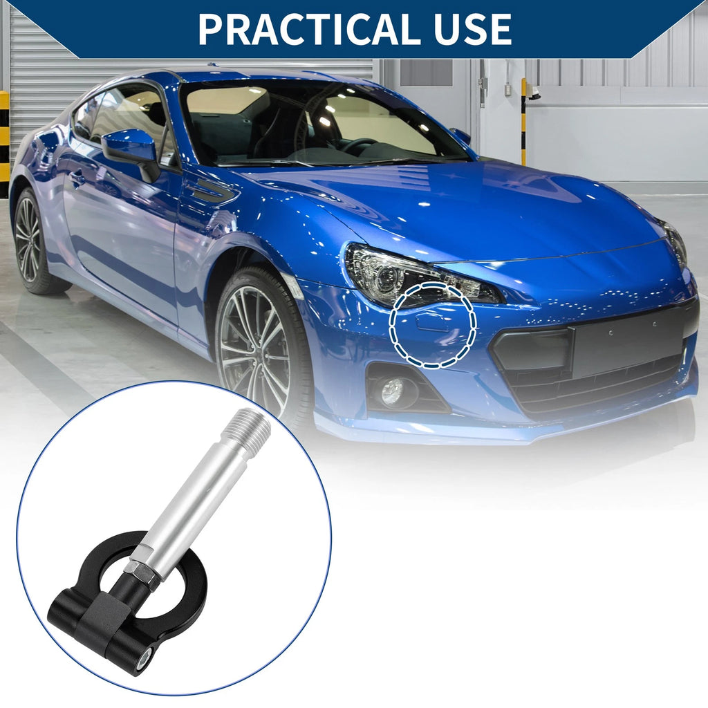 Tow Hook for Toyota Yaris (2023) - Metal Towing Ring, Black