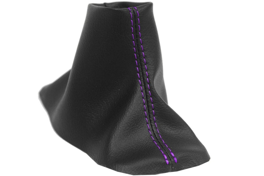 Leather Automatic Shift Boot Cover for Ford F150 (2015–2020) Purple Stitch