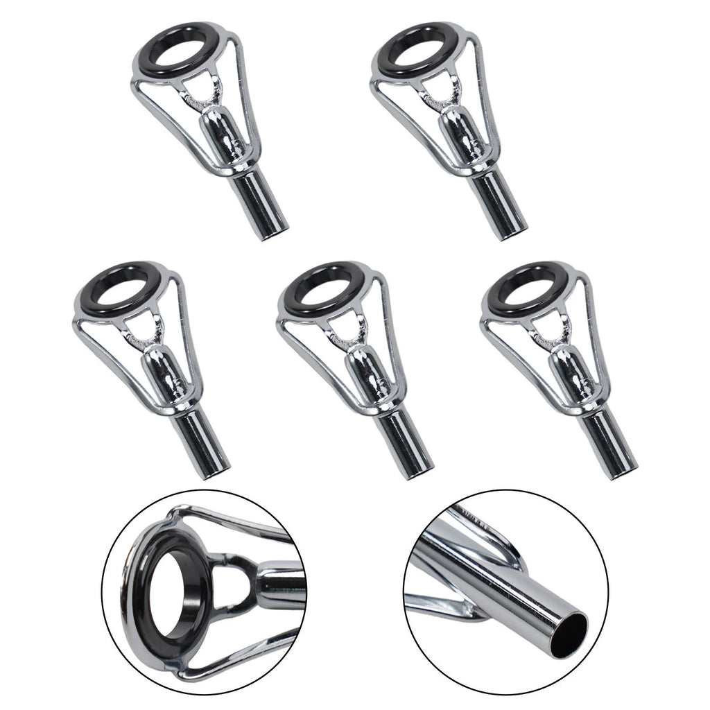 Set of 5 Fishing Repair Tool Guide Rings Stainless Steel Ceramic