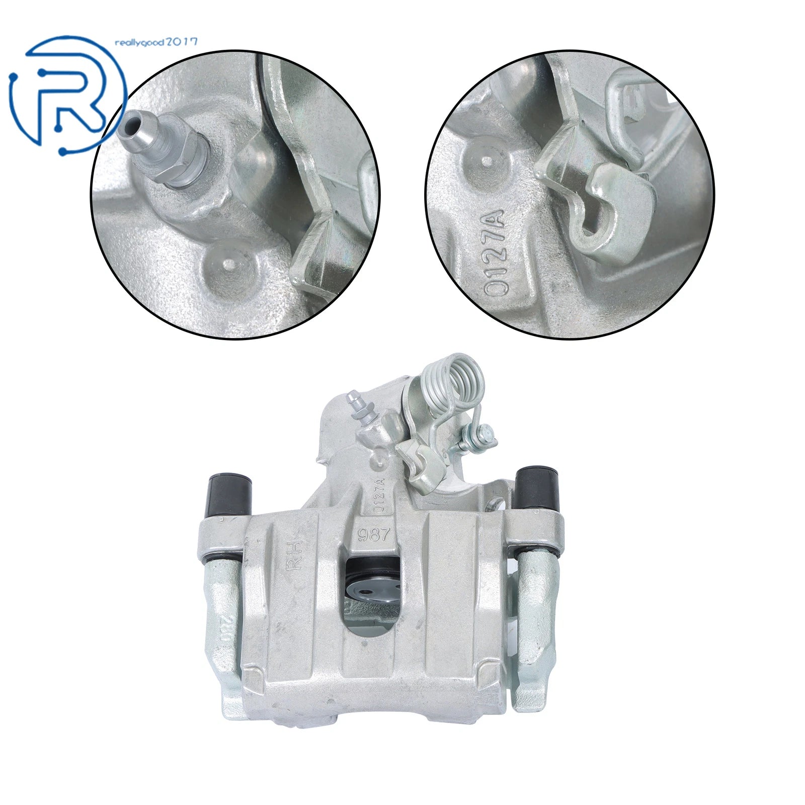 2X Rear Brake Calipers w/ Bracket for Mazda 3 (2004–2008) Volvo S40 V50 C30 C70 (2006–2013)