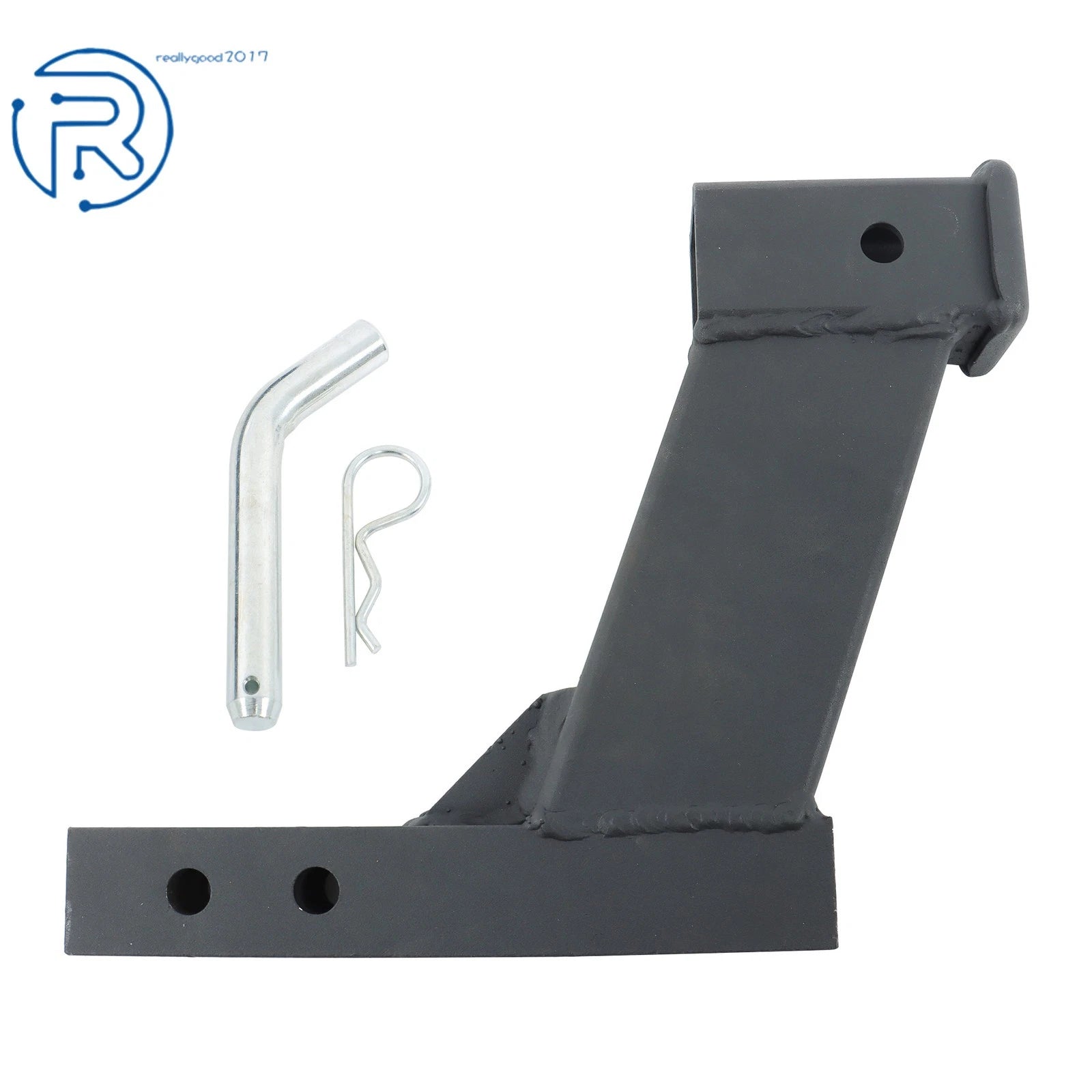 2 Inch Solid Shank Hitch Adapter for Lifted Trucks (10 Inch Drop)