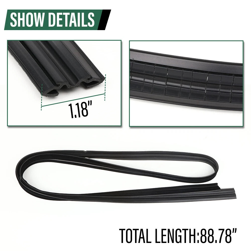 Set of 4 Door Window Trim Molding Seals for Suzuki Samurai