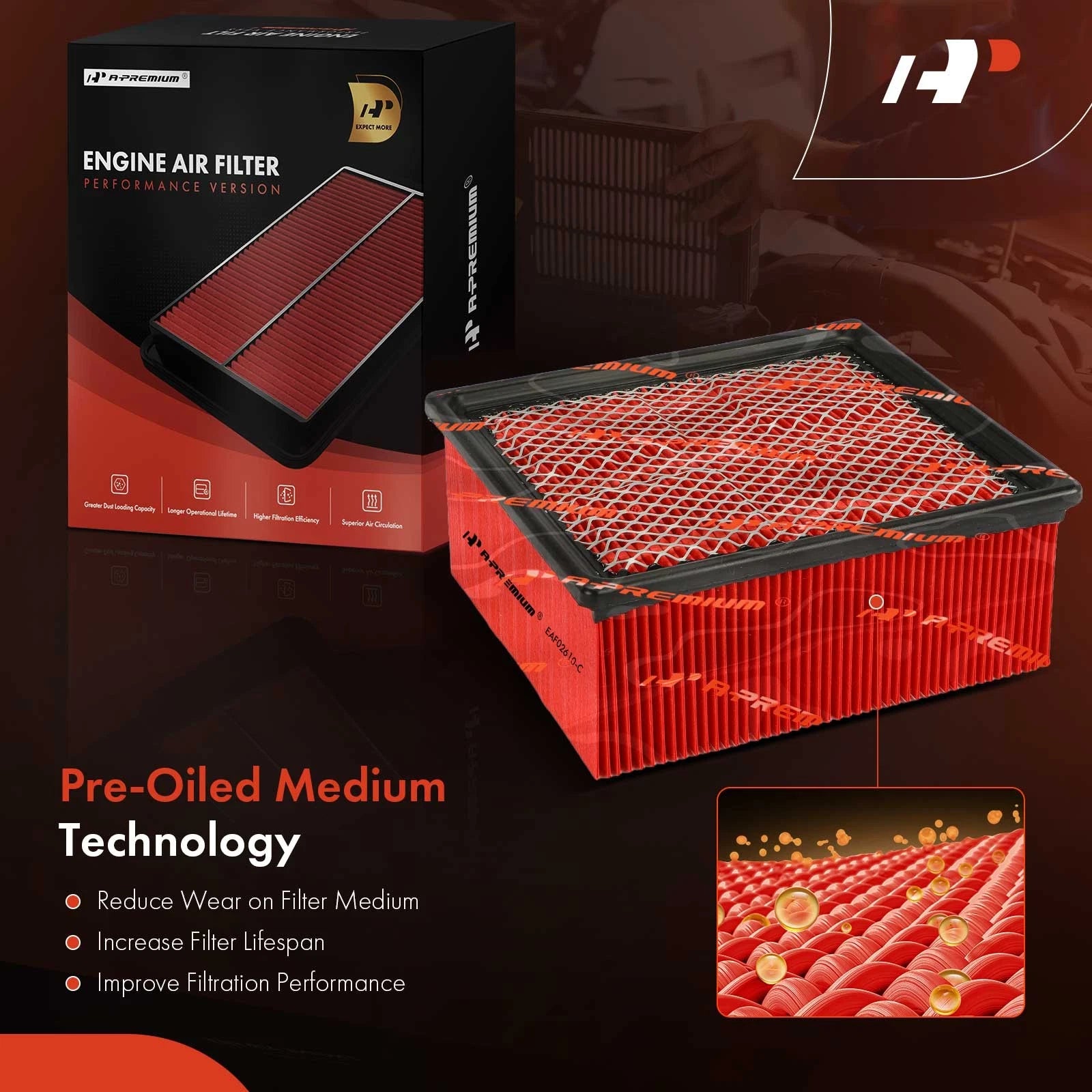 High Performance Engine Air Filter for Ram 4500 5500 (2011-2023)