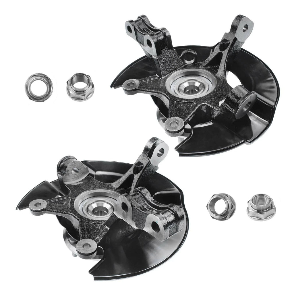 Front Steering Knuckle & Hub Bearing Pair for Honda Pilot (2003-2004)
