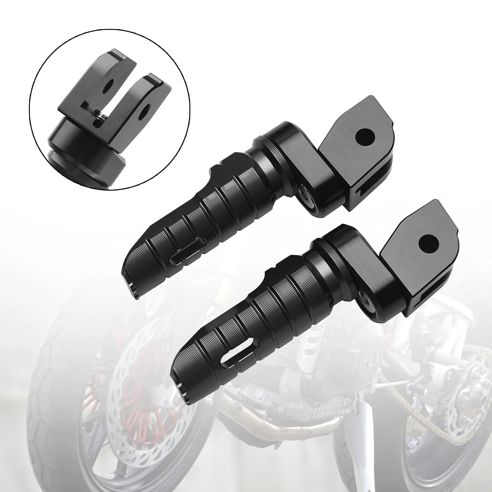 Front Footrests Foot Pegs for Ducati Monster 821 937 950 1100 1200 (2014–2023)