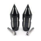 2 1/4" Black Spike Handlebar Risers for Harley Softail Dyna Sportster (Custom)