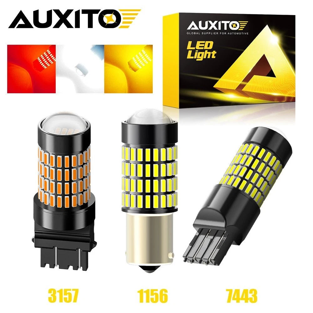 1156 102-SMD LED Tail Brake Stop Backup Reverse Light Bulbs for Multiple Models