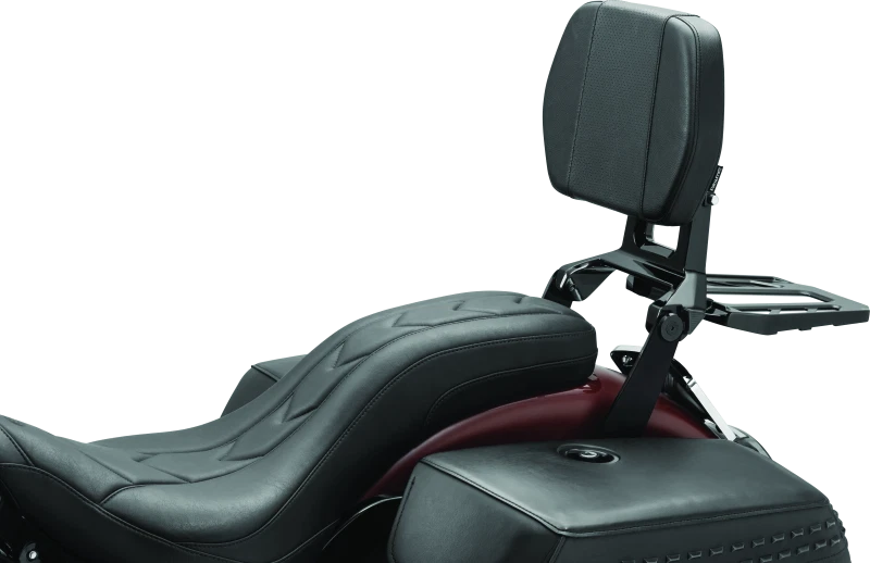 Kuryakyn Neo Driver & Passenger Backrest with Luggage Rack for Harley Touring (2014–2023)