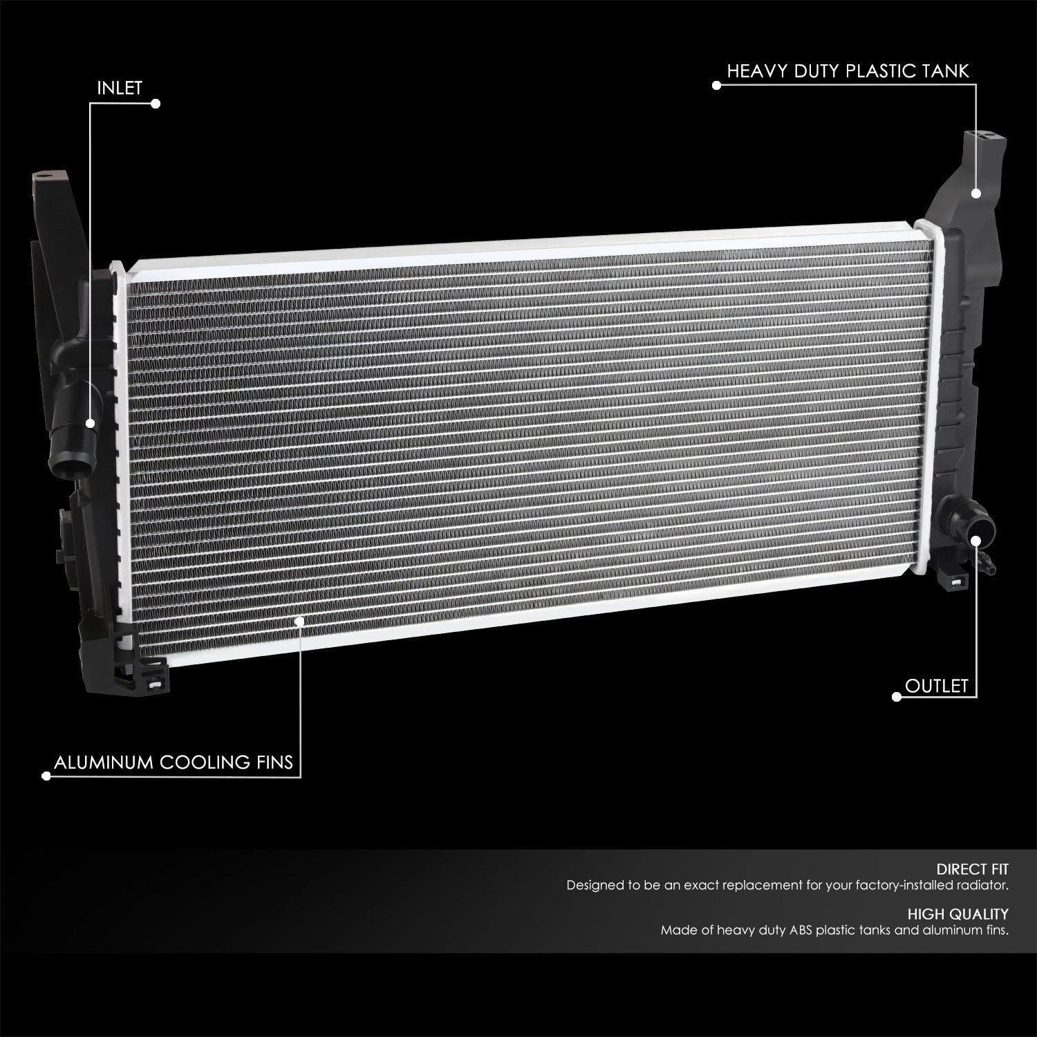 Cooling Radiator DPI 13791 for Mini Cooper Clubman Convertible S (2016–2019)