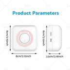 Mini Pocket Thermal Printer for Bluetooth Photo Labeling
