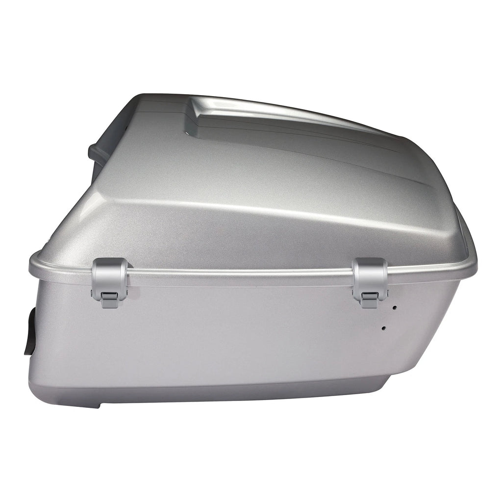 King Trunk for Harley Touring (2014–2025) Brilliant Silver Pearl