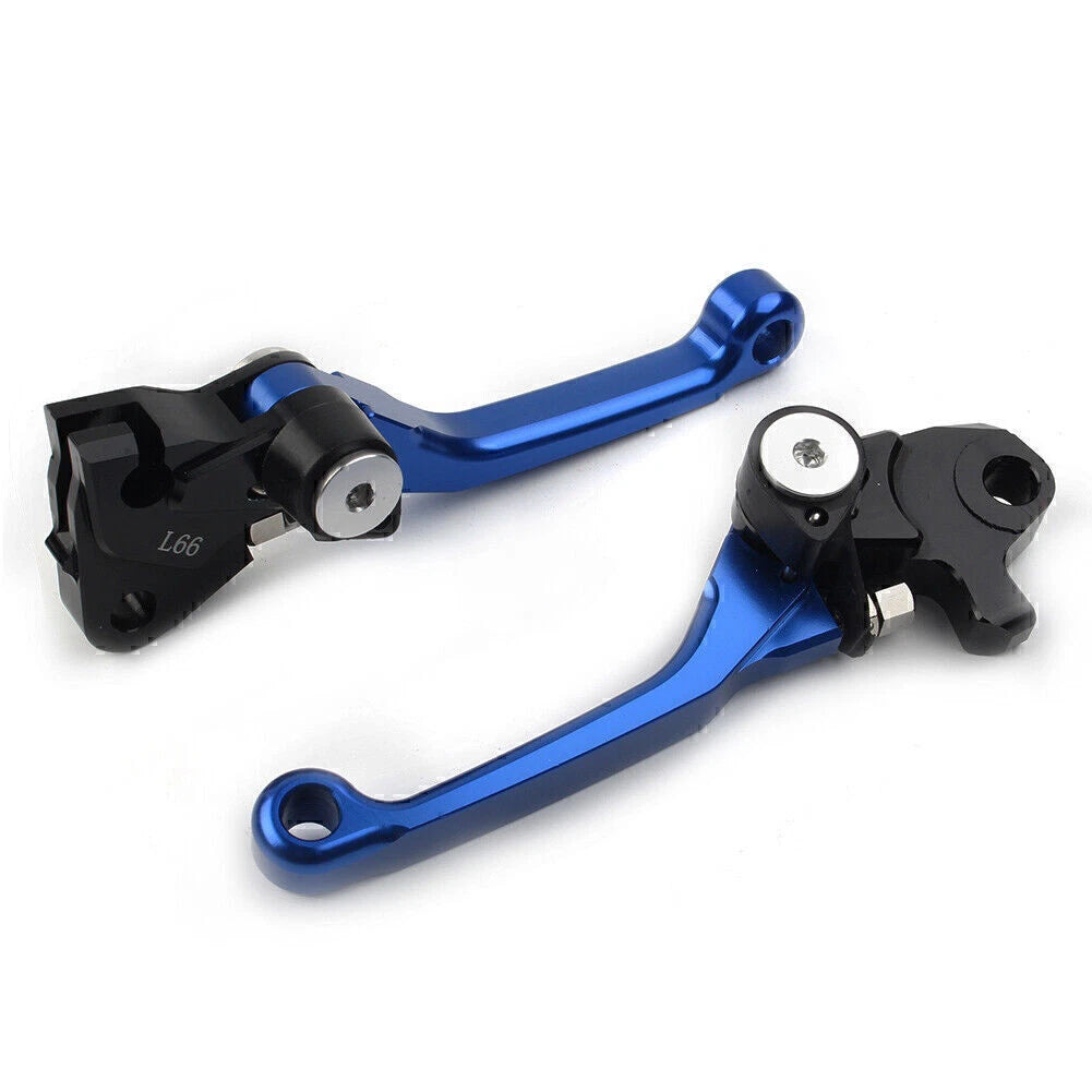 Blue Pivot Brake Clutch Levers for Yamaha YZ 250F YZ 426F YZ 450F (2009–2020)