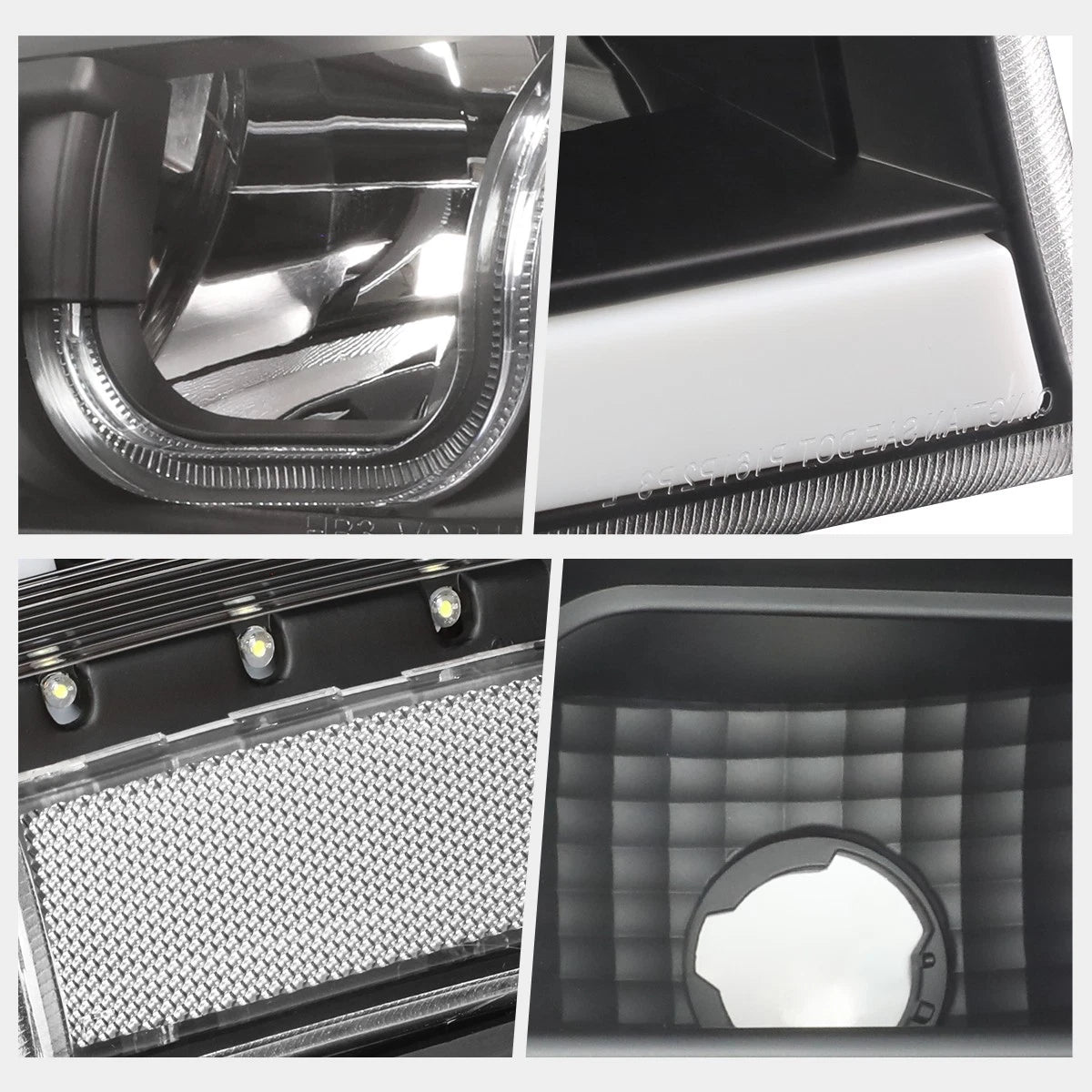 LED DRL Bar J-Halo Headlights for Chevy Silverado/Avalanche (2003–2006)