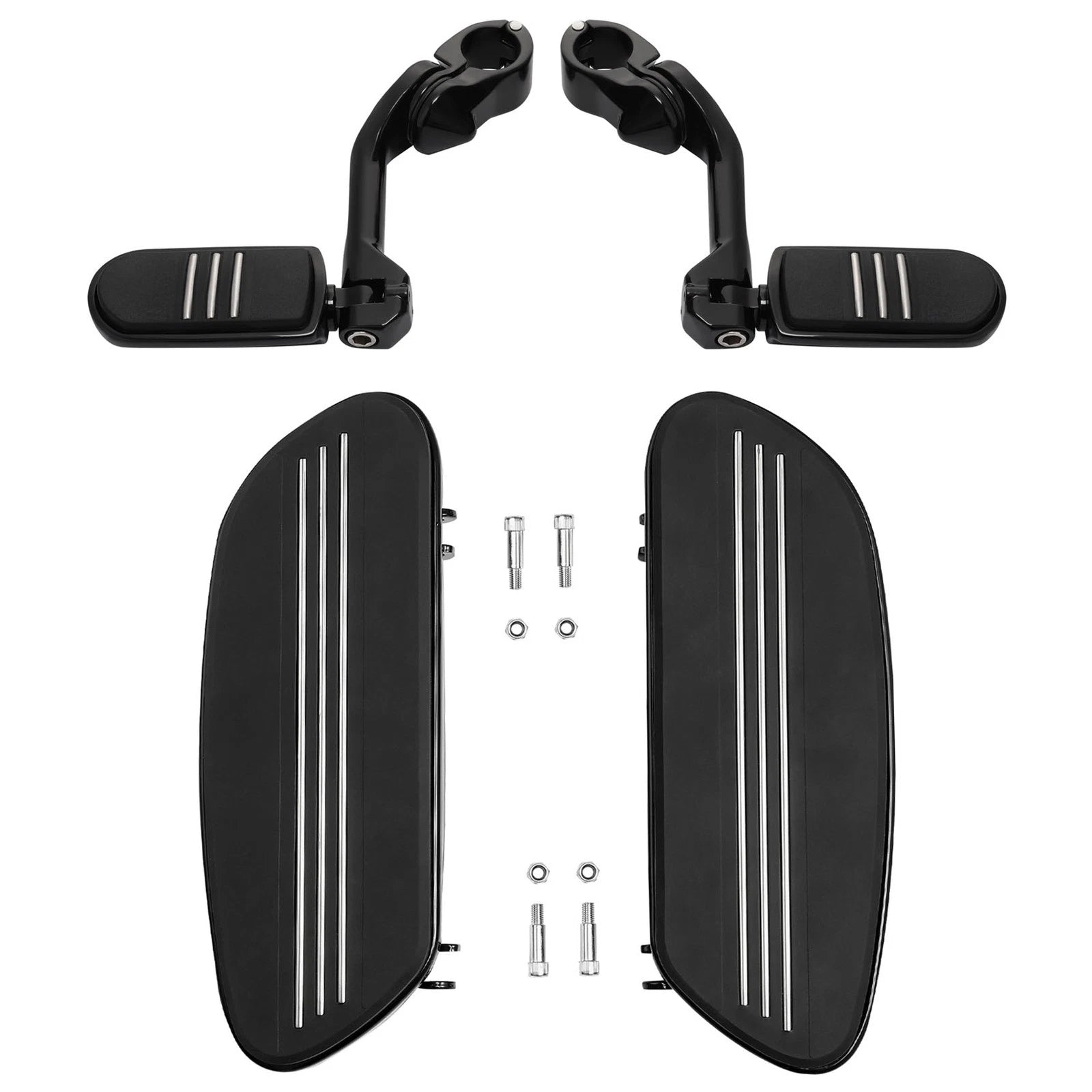 Driver Floorboard Highway Footpeg Long Angled Mount for Harley Touring (1986–2024)