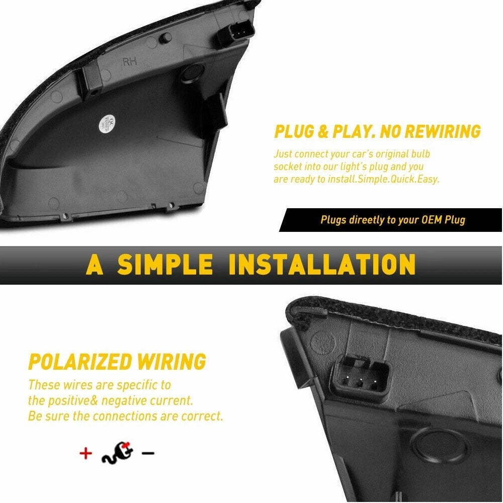 Dual Color LED Side Mirror Puddle Light for Dodge RAM (2009–2022)