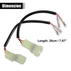 Motorcycle Turn Signal Cable Adapter Connectors for Honda  2 x