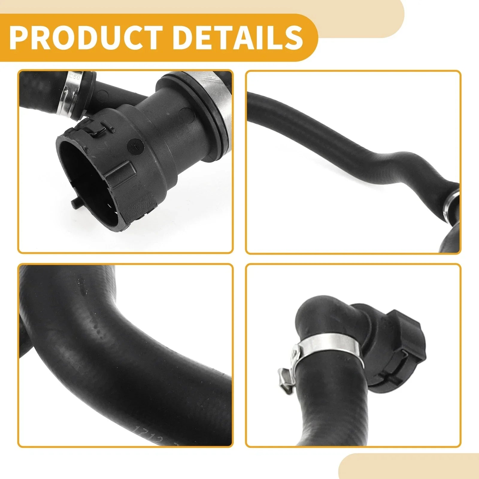 Radiator Hose BMW X5 E53 4.4i Rubber Black 1 Pc (2003-2006)