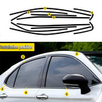 Chrome Delete Blackout Overlay Window Trim for 2018-2023 Camry